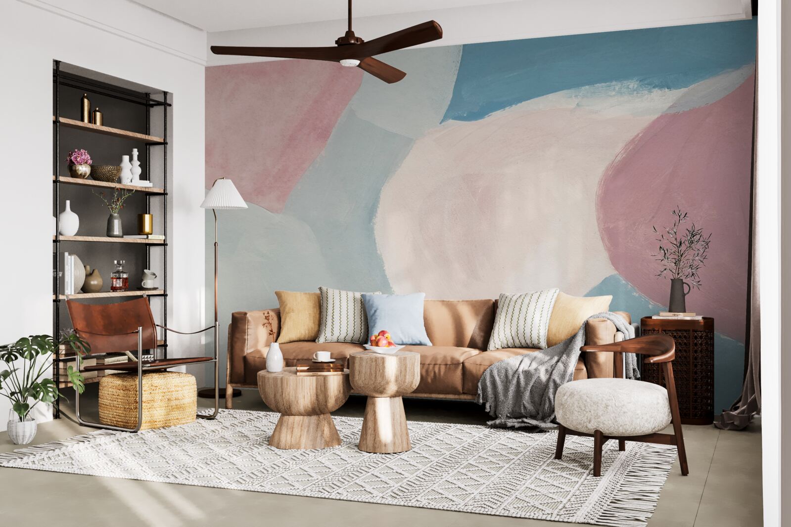 Papier peint des taches de couleur pâle