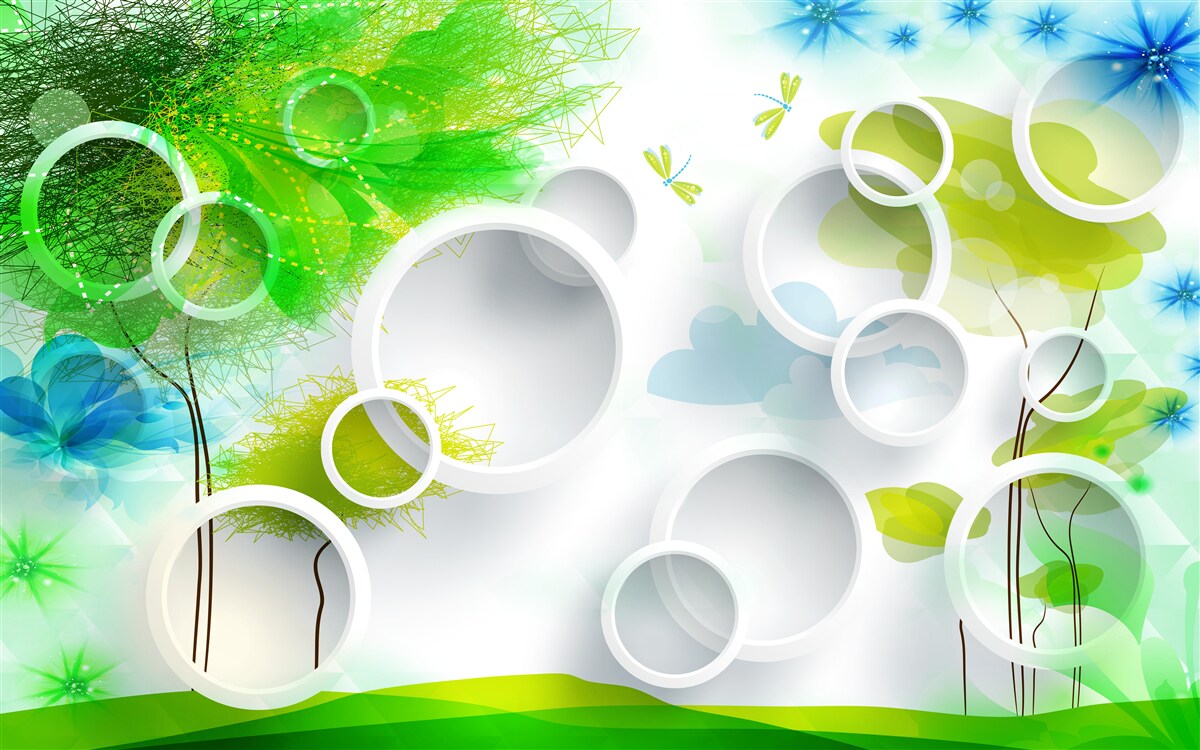 Papier peint une explosion de couleurs estivales