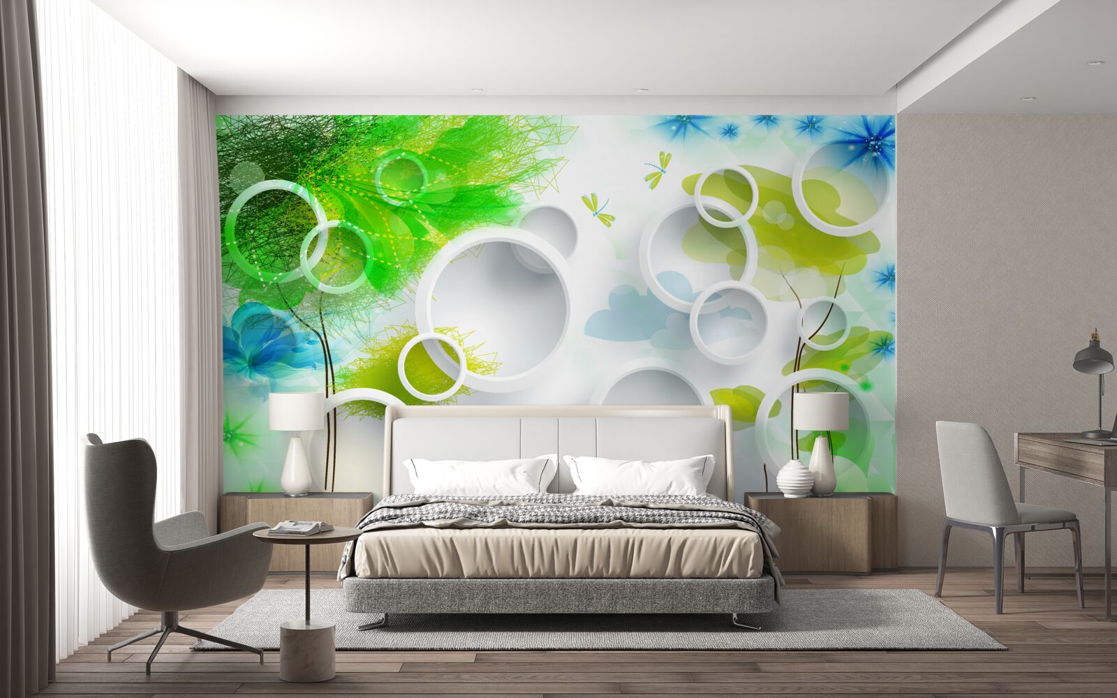 Papier peint une explosion de couleurs estivales