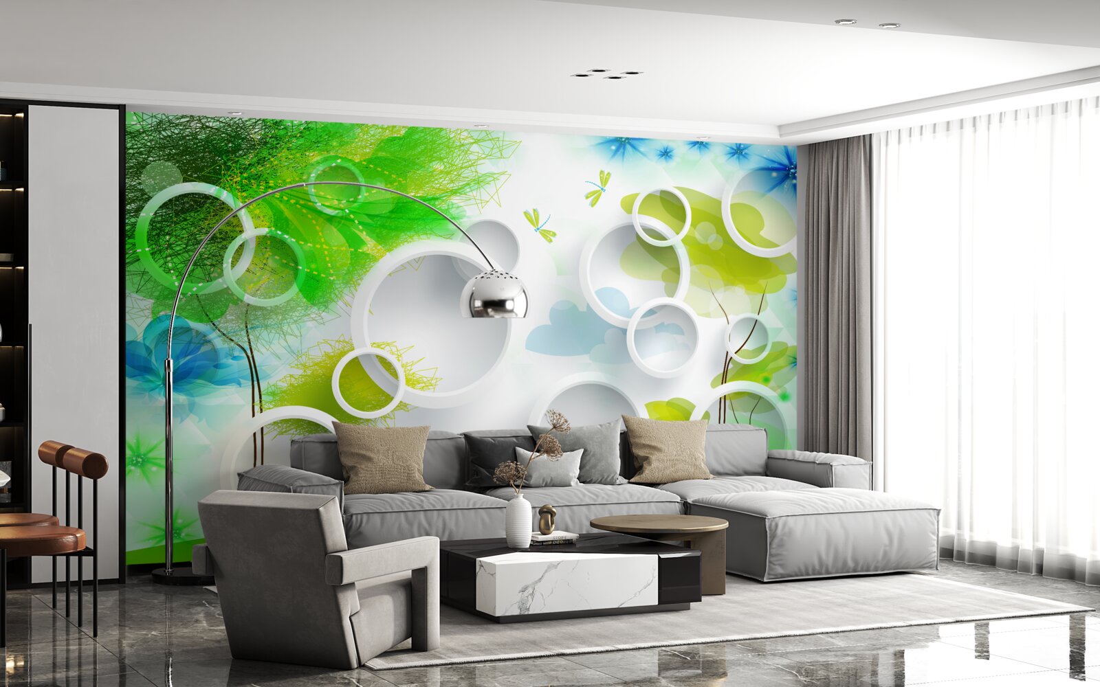 Papier peint une explosion de couleurs estivales