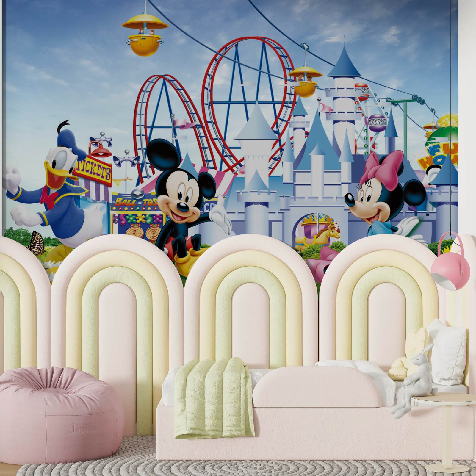 Papier peint les principaux personnages de disney