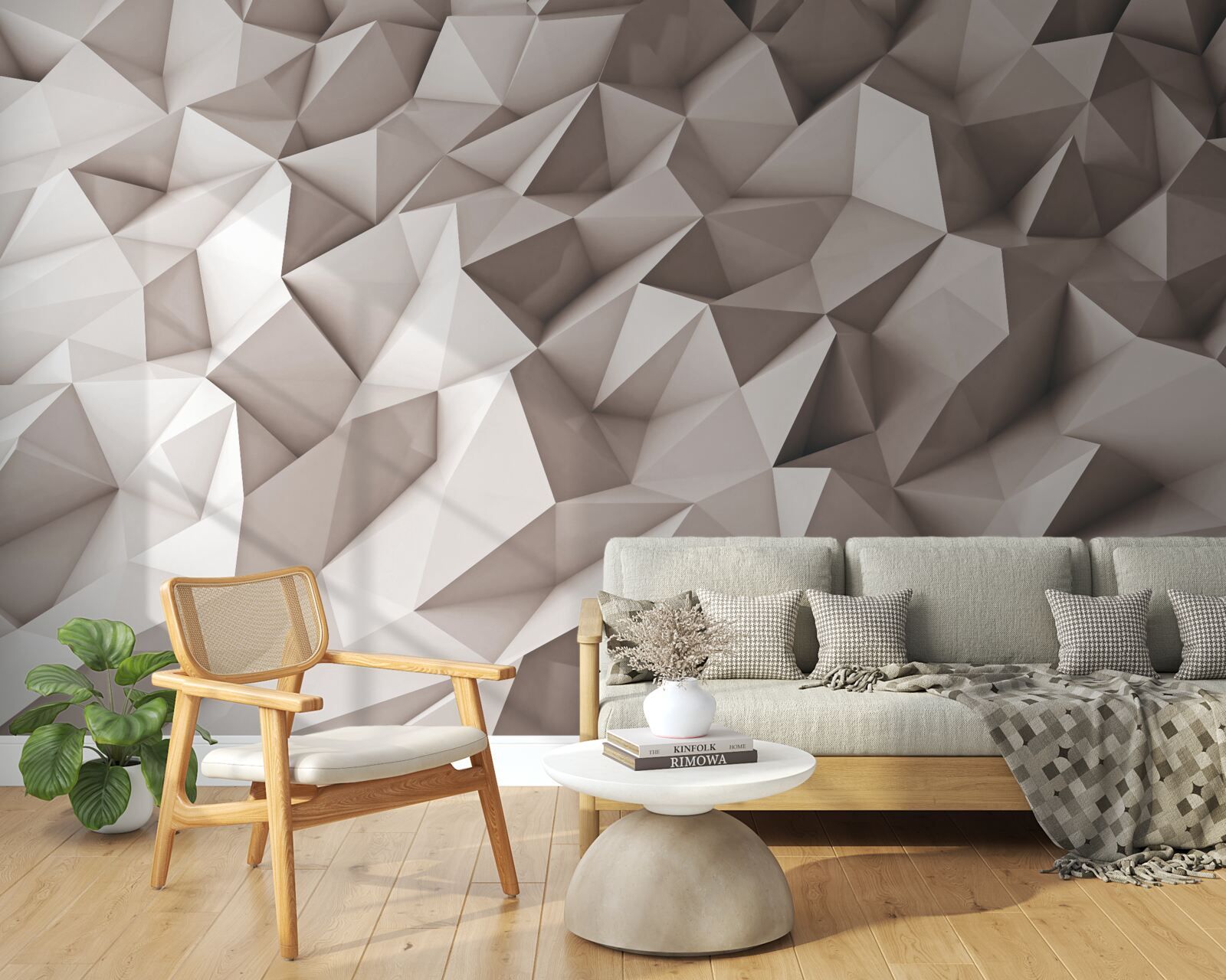 Papier peint Modélisation 3D de formes abstraites