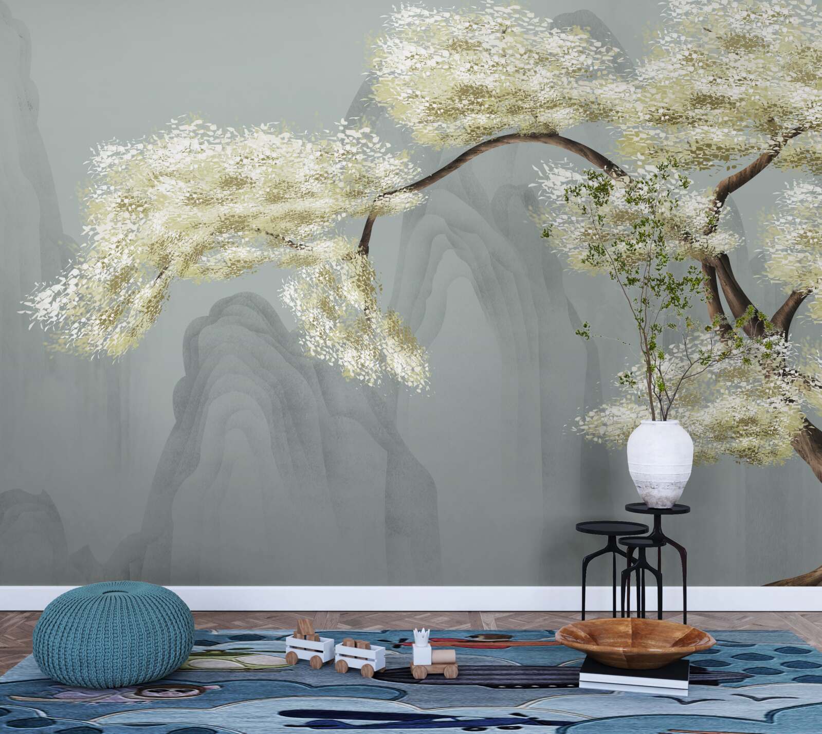 Papier peint arbre à pollen