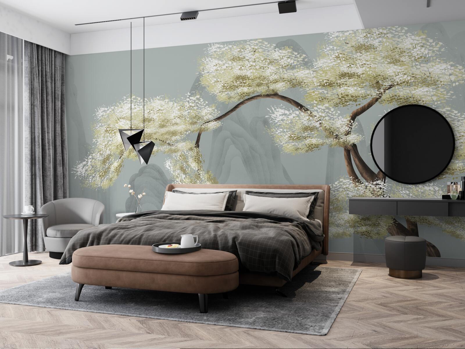 Papier peint arbre à pollen