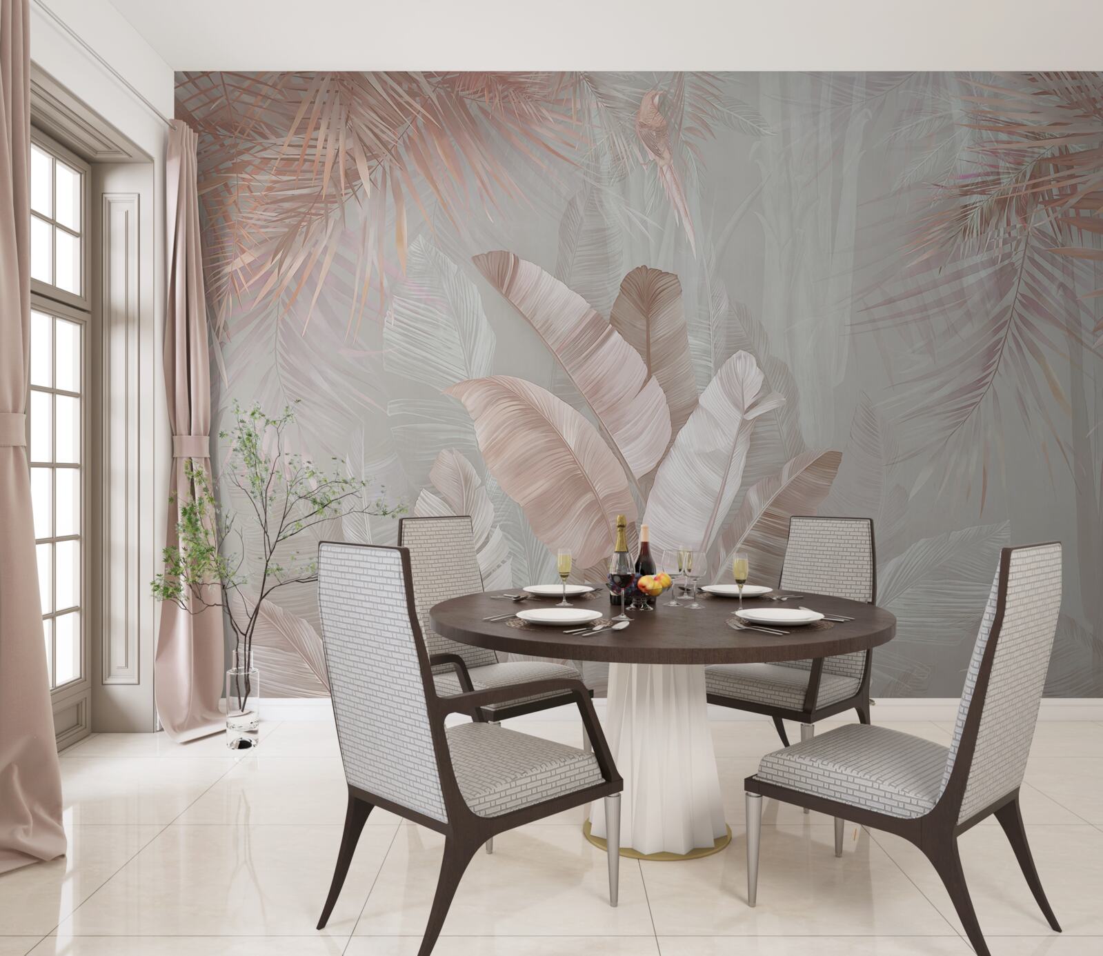 Papier peint matinée tropicale pleine de tendresse