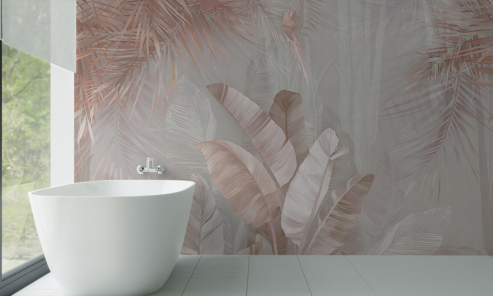 Papier peint matinée tropicale pleine de tendresse