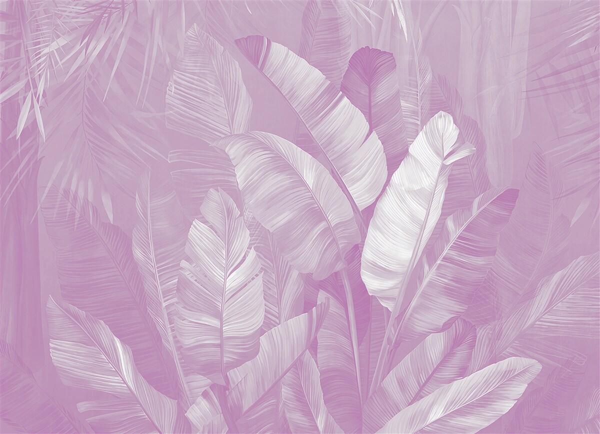 Papier peint combinaison de feuilles de lilas