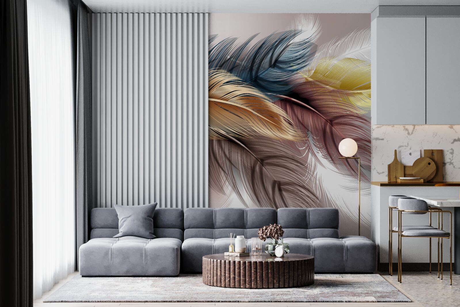 Papier peint le plumage brillant des oiseaux