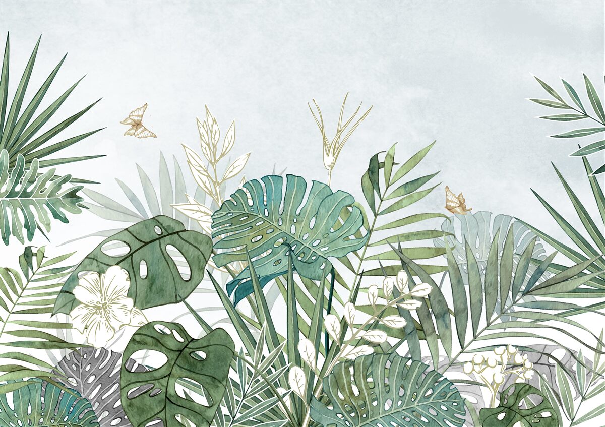 Papier peint diversité de la flore dans la région tropicale