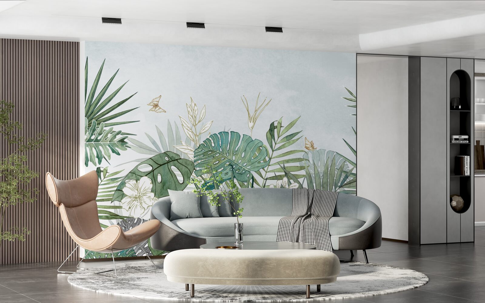 Papier peint diversité de la flore dans la région tropicale