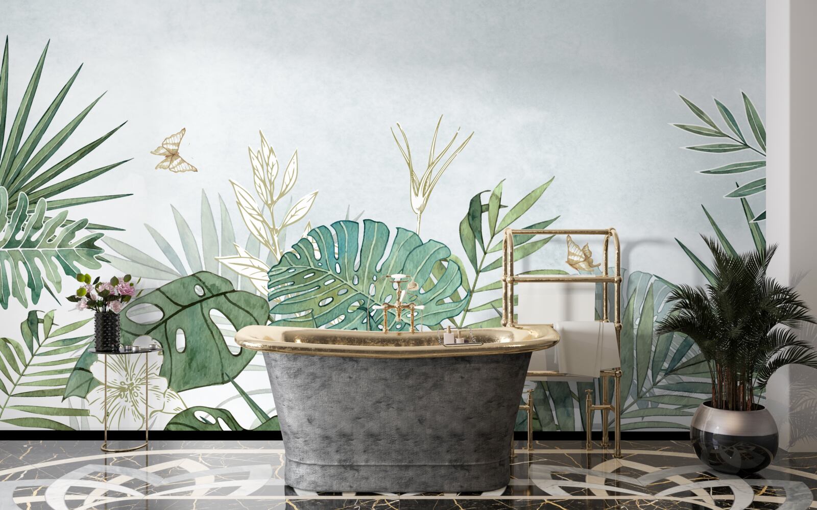 Papier peint diversité de la flore dans la région tropicale