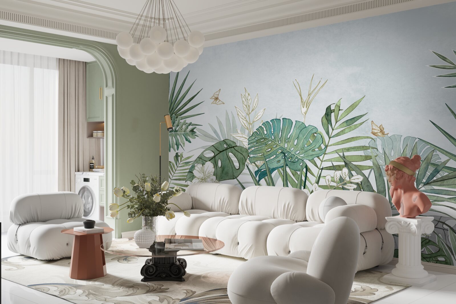 Papier peint diversité de la flore dans la région tropicale