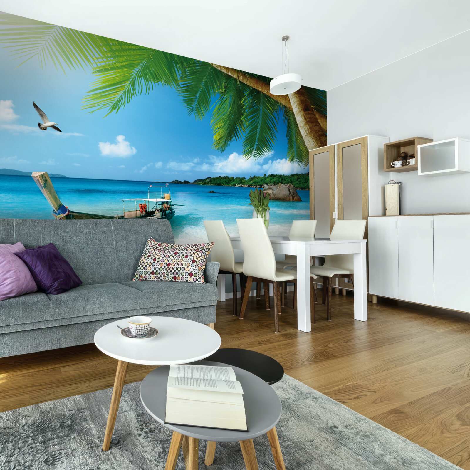 Papier peint jetée sur une île au bord de la mer