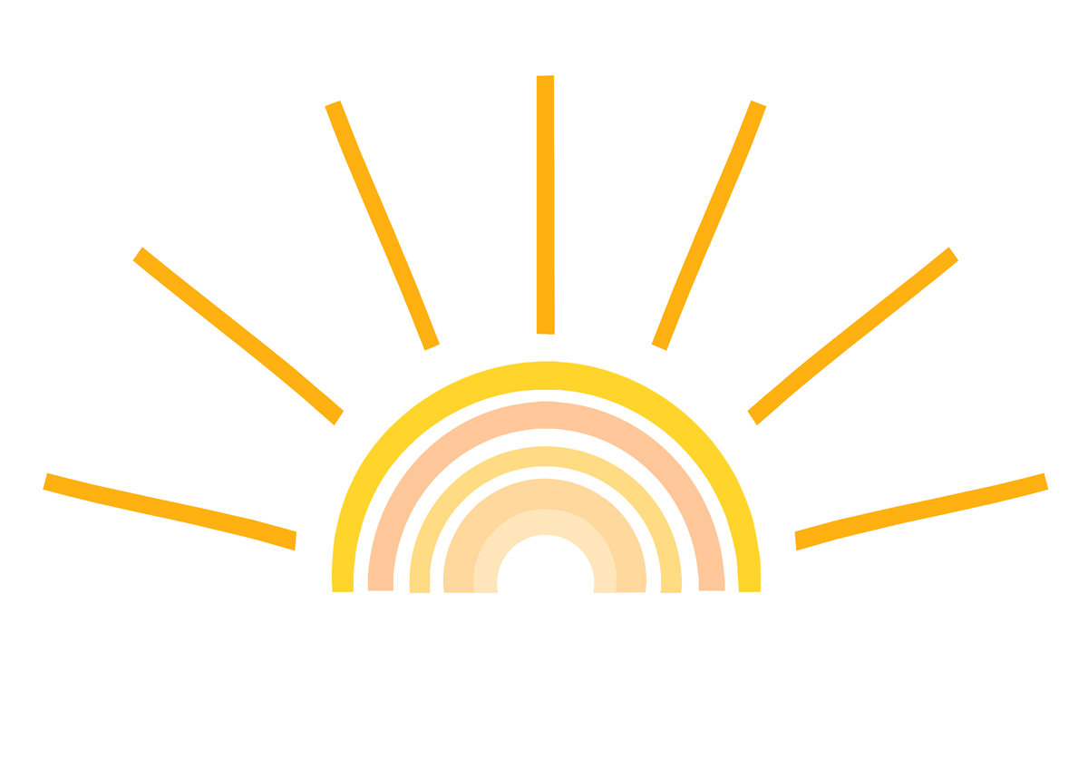 Papier peint image abstraite du soleil