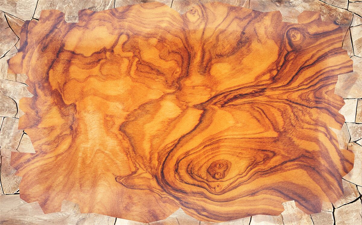 Papier peint bois brun rougeâtre