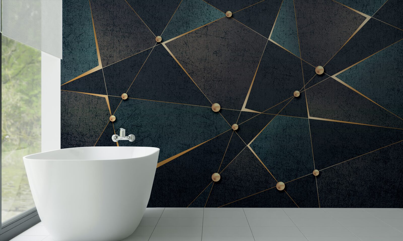 Papier peint des éclairs de lumière dans la nuit noire