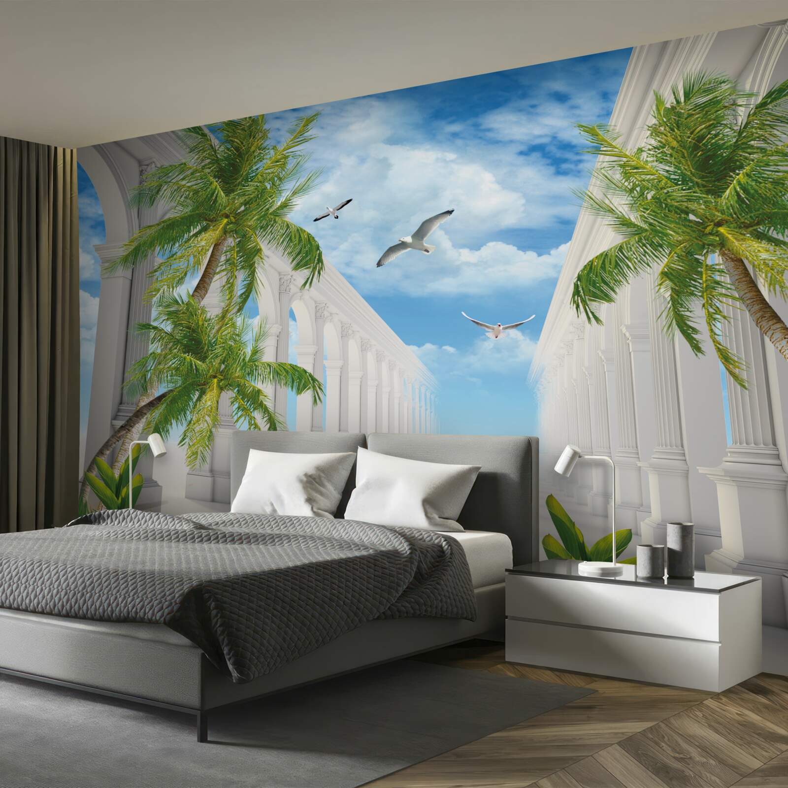 Papier peint De magnifiques arcs blancs comme neige