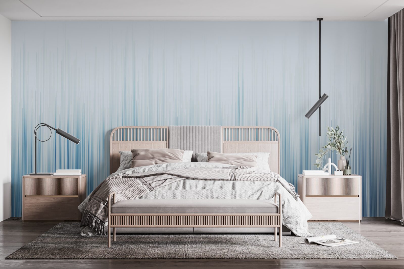 Papier peint pluie diluvienne sur le terrain