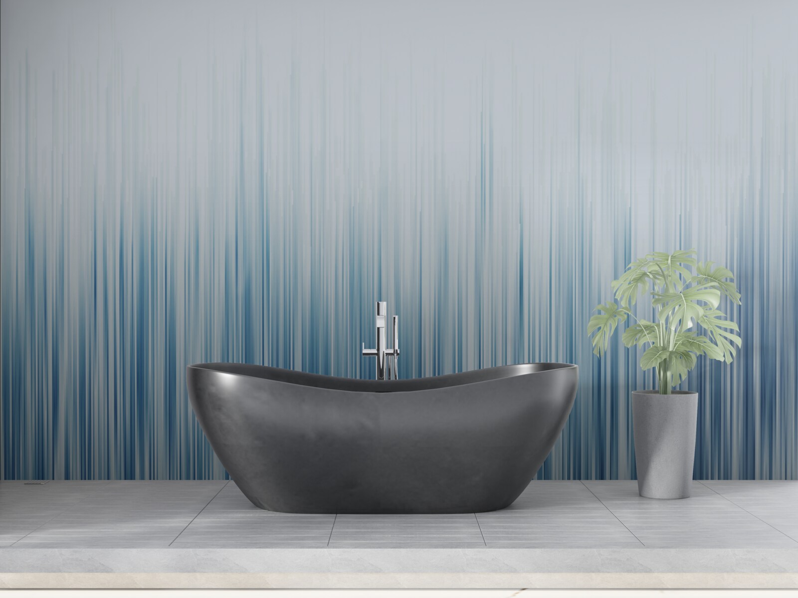 Papier peint pluie diluvienne sur le terrain