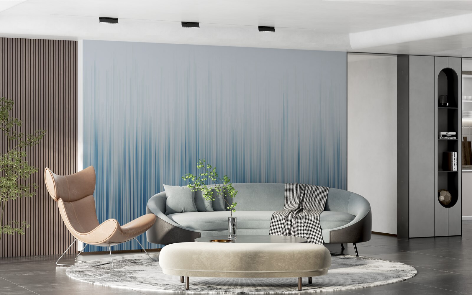 Papier peint pluie diluvienne sur le terrain