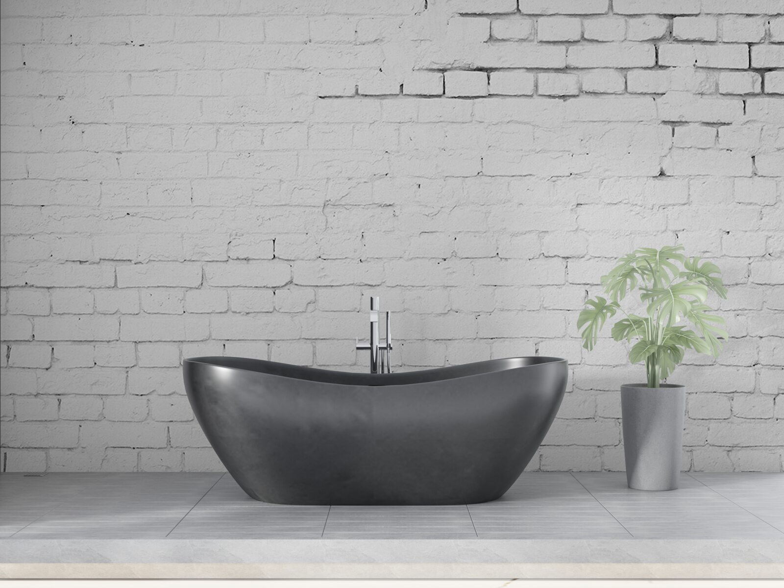 Papier peint structure de revêtement en briques de pierre blanche