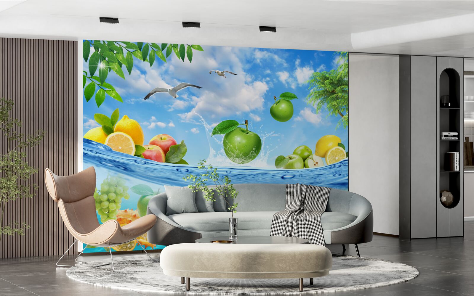 Papier peint fraîcheur des fruits de mer