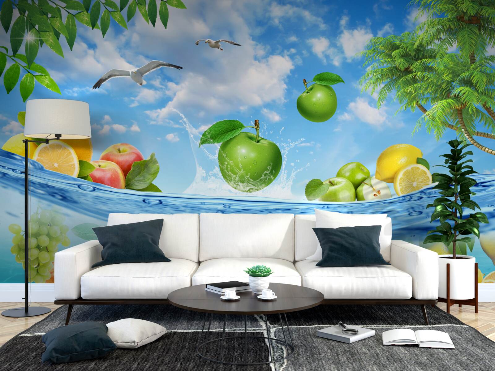 Papier peint fraîcheur des fruits de mer