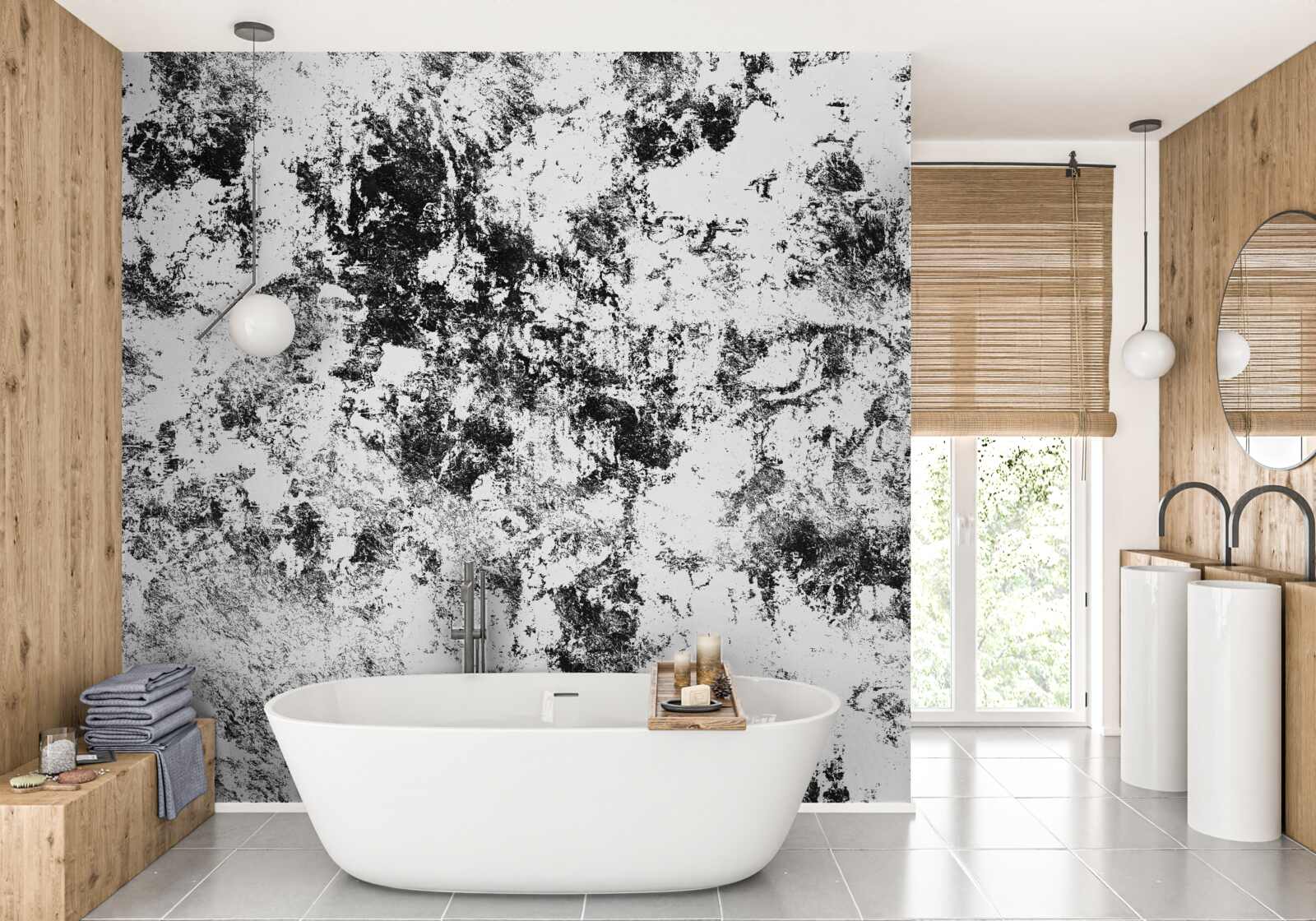 Papier peint ancienne tôle corrodée