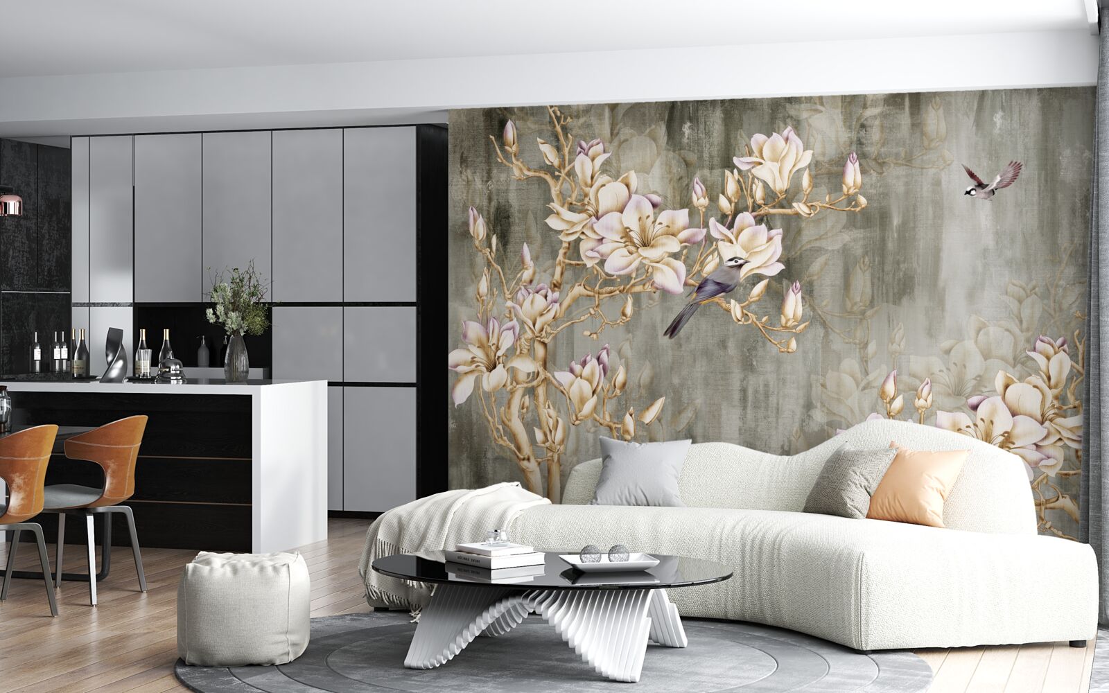 Papier peint pastelowa chinoiserie