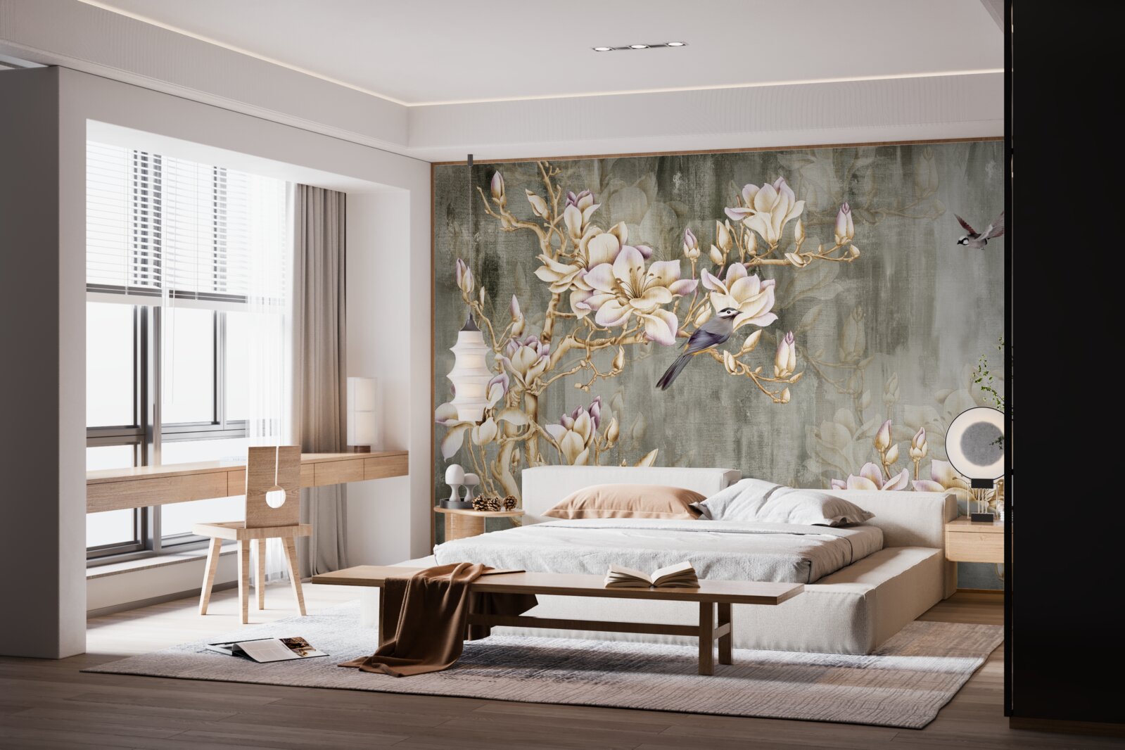 Papier peint pastelowa chinoiserie