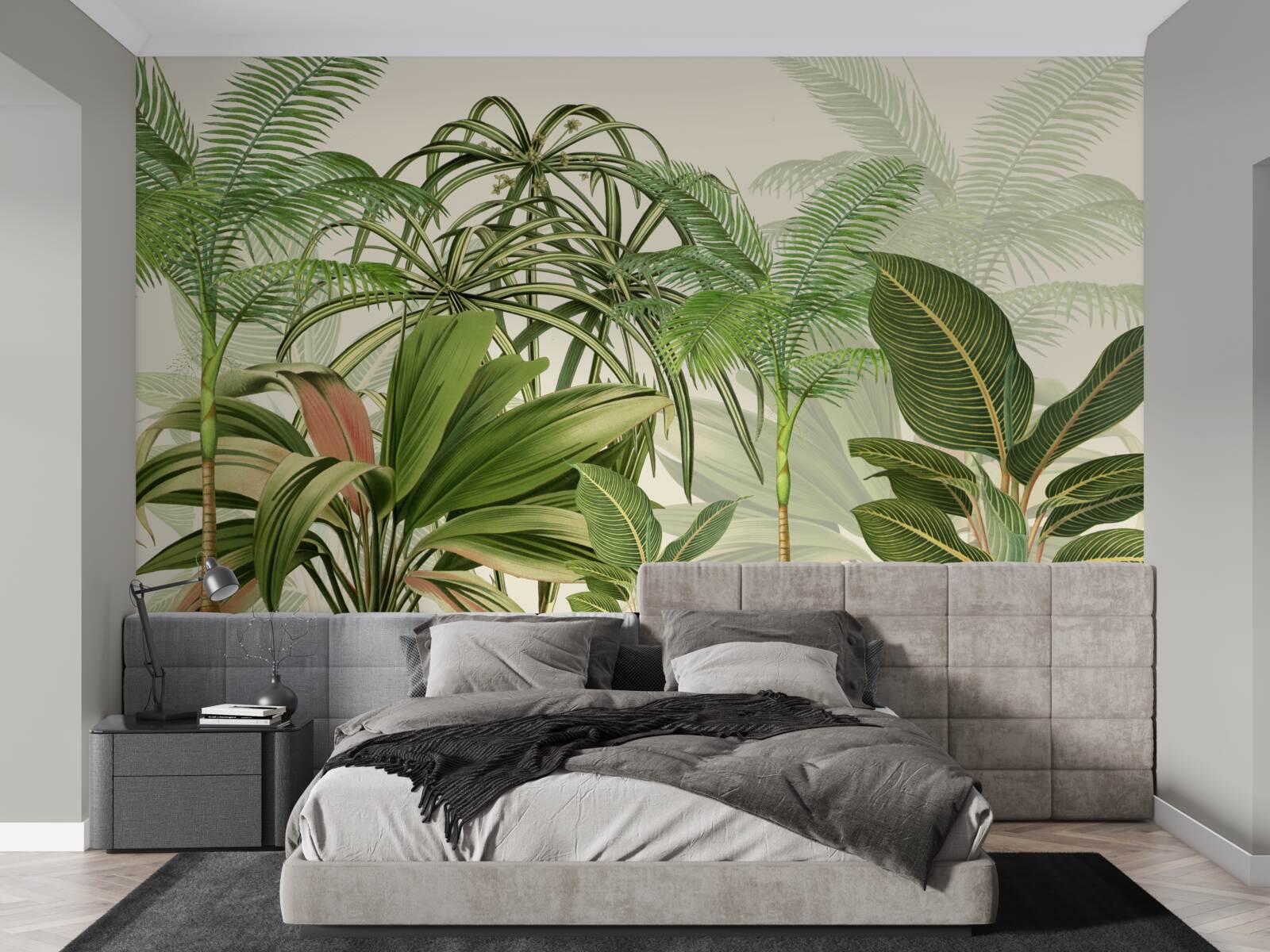 Papier peint les arbres tropicaux, y compris les palmiers