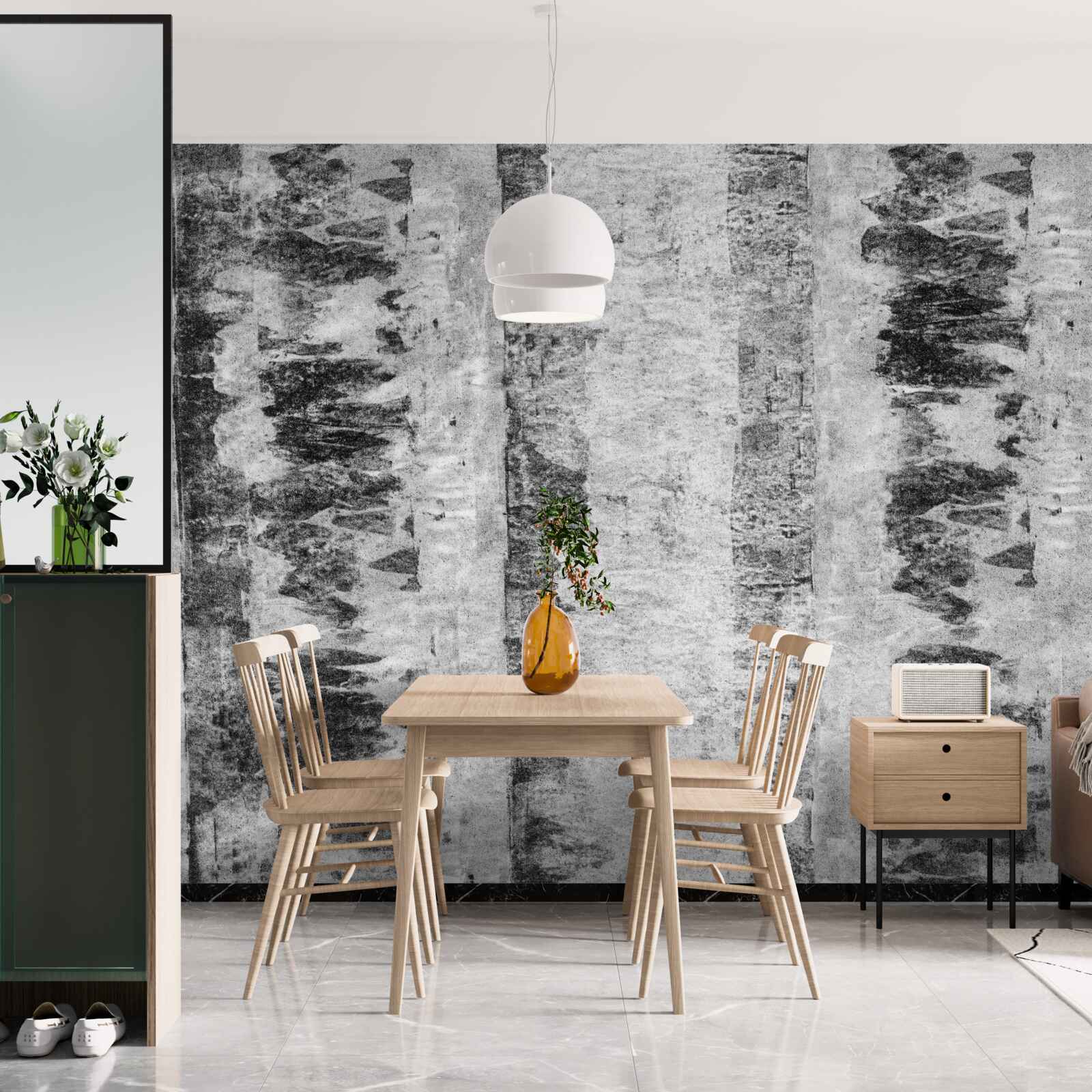 Papier peint l'éternel nombre d'or du bois