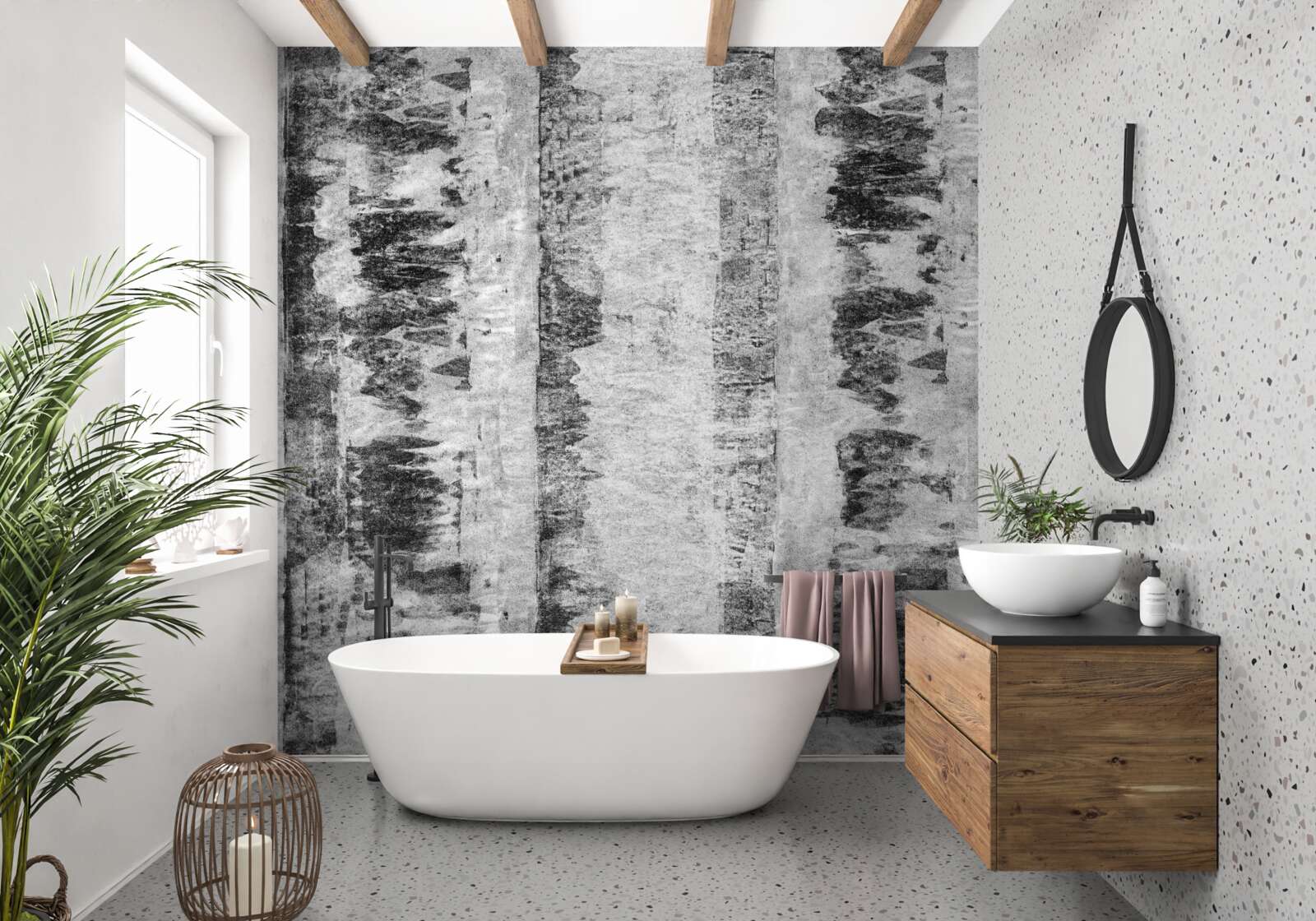 Papier peint l'éternel nombre d'or du bois