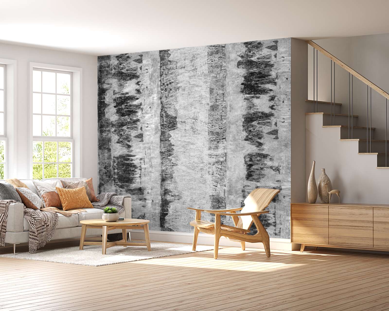 Papier peint l'éternel nombre d'or du bois