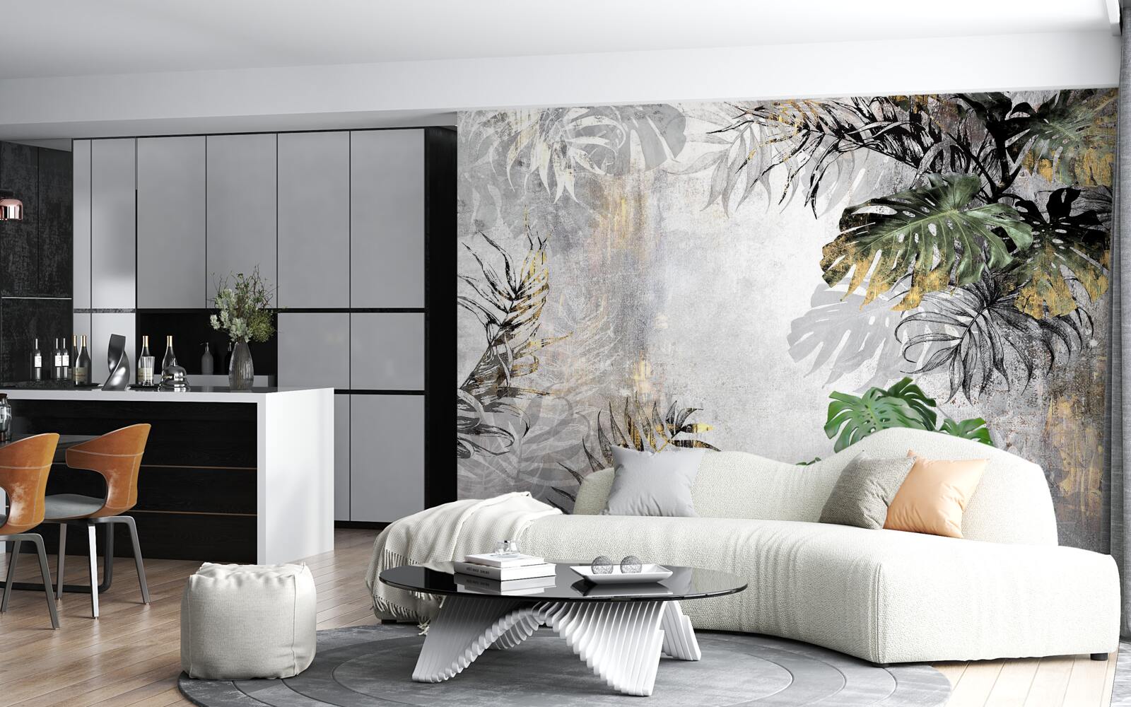 Papier peint la pluie dans la forêt tropicale