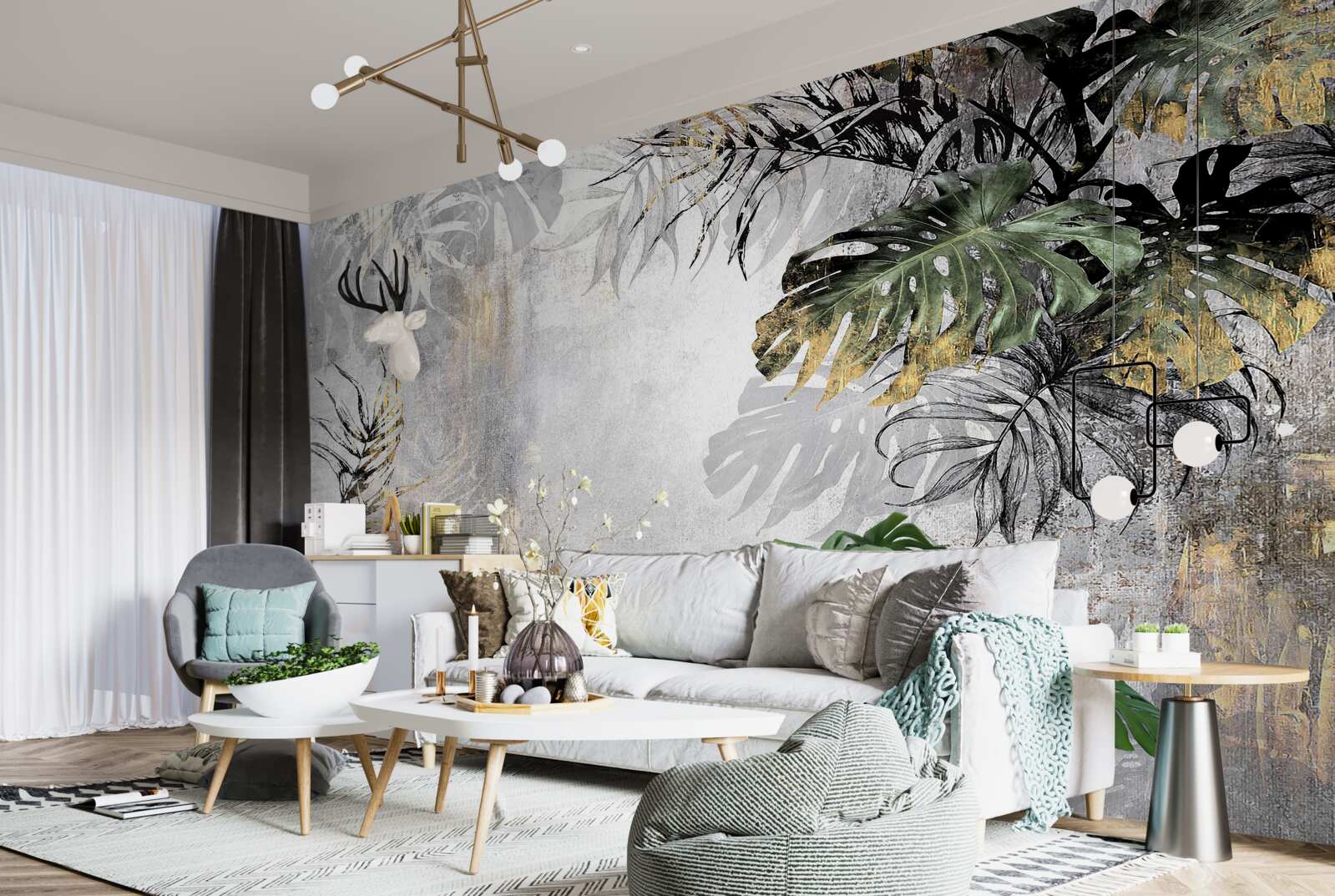 Papier peint la pluie dans la forêt tropicale