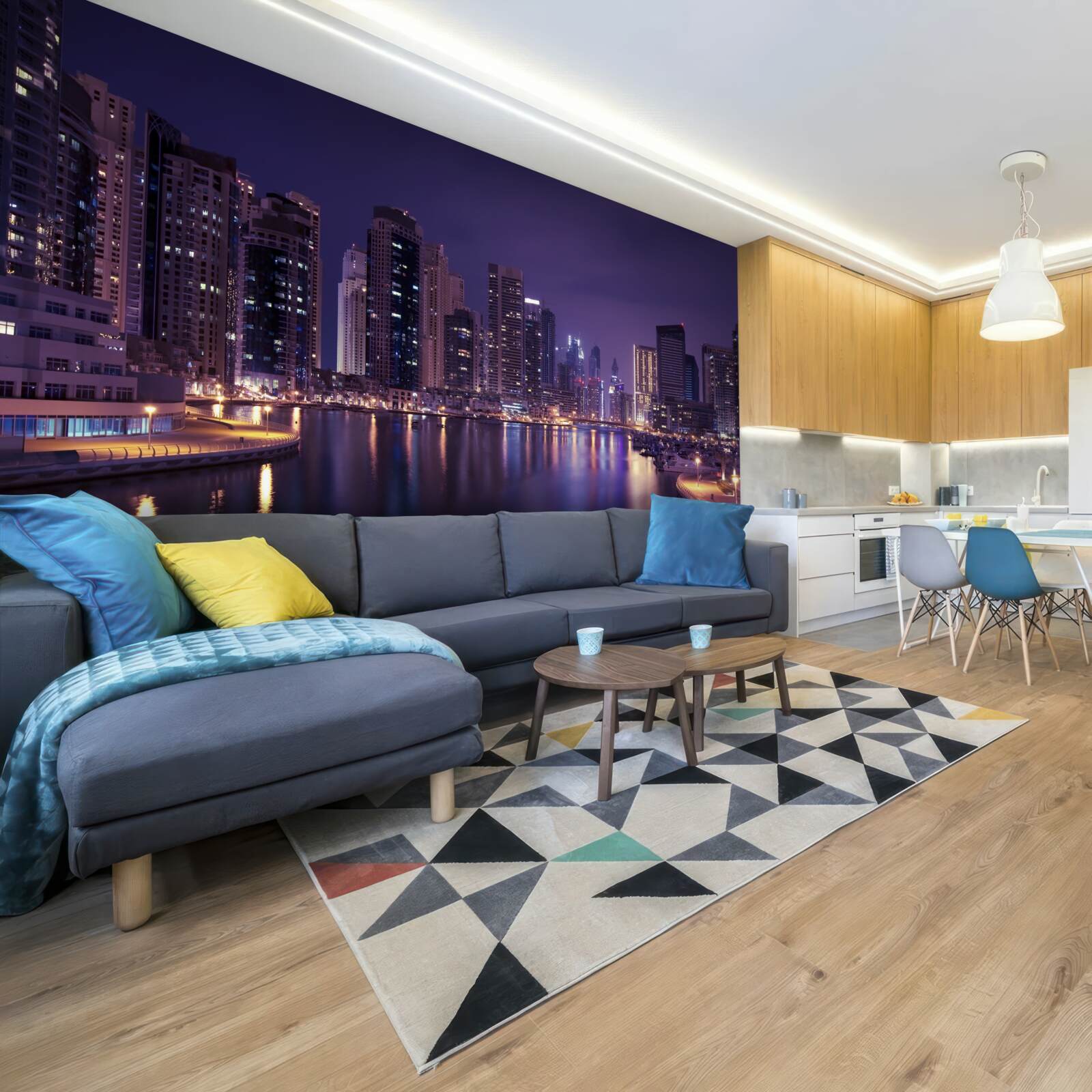 Papier peint gratte-ciel de chicago la nuit