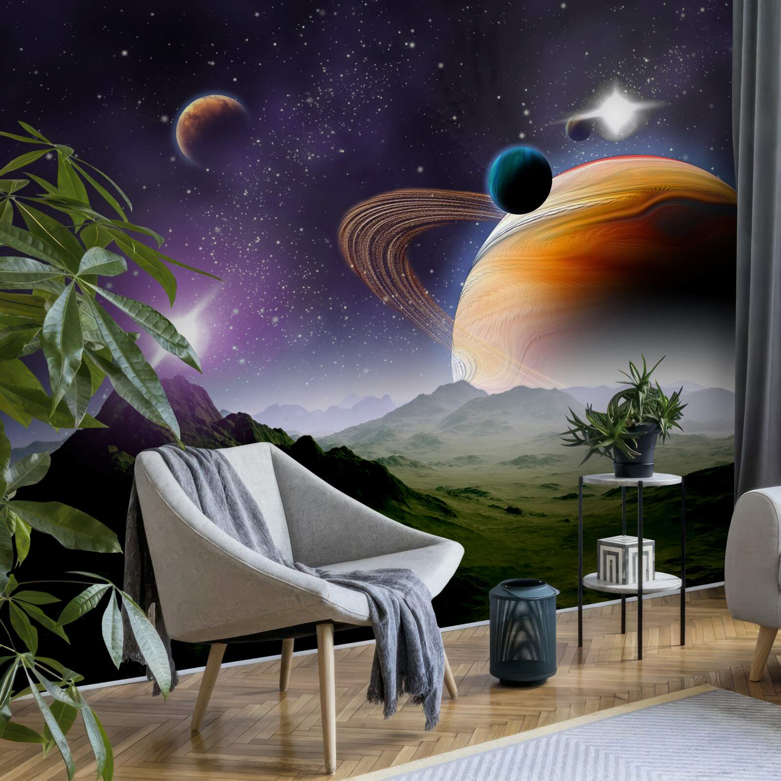 Papier peint l'espace magique des étoiles