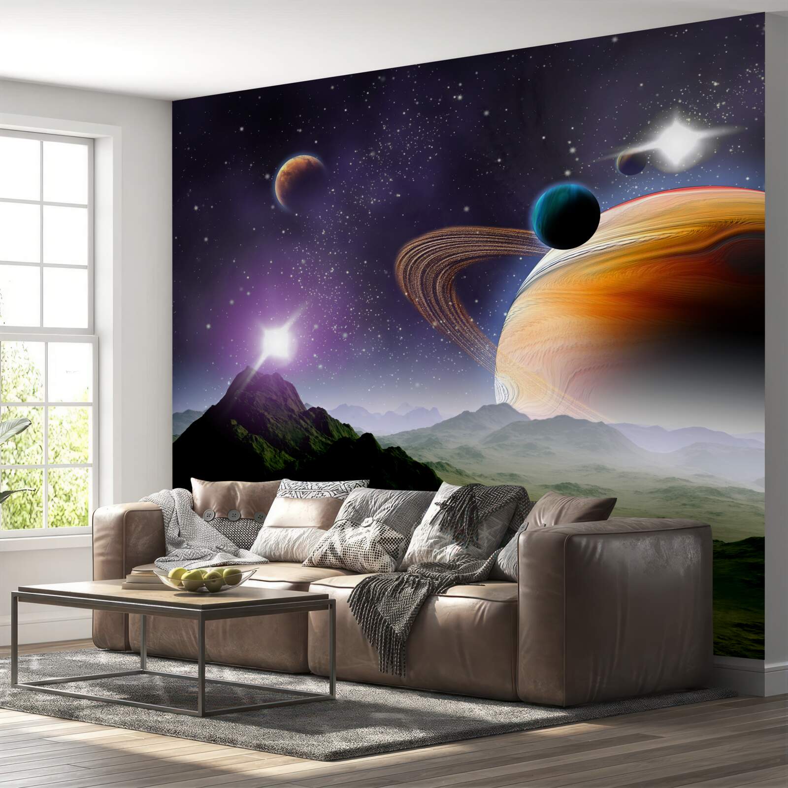 Papier peint l'espace magique des étoiles