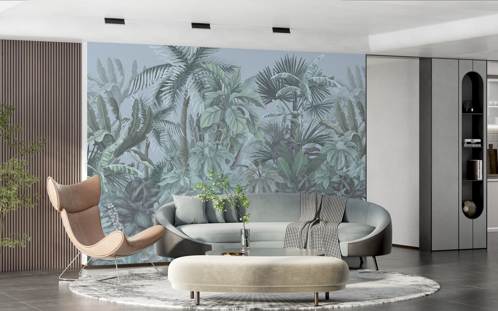 Papier peint l'obscurité dans la jungle