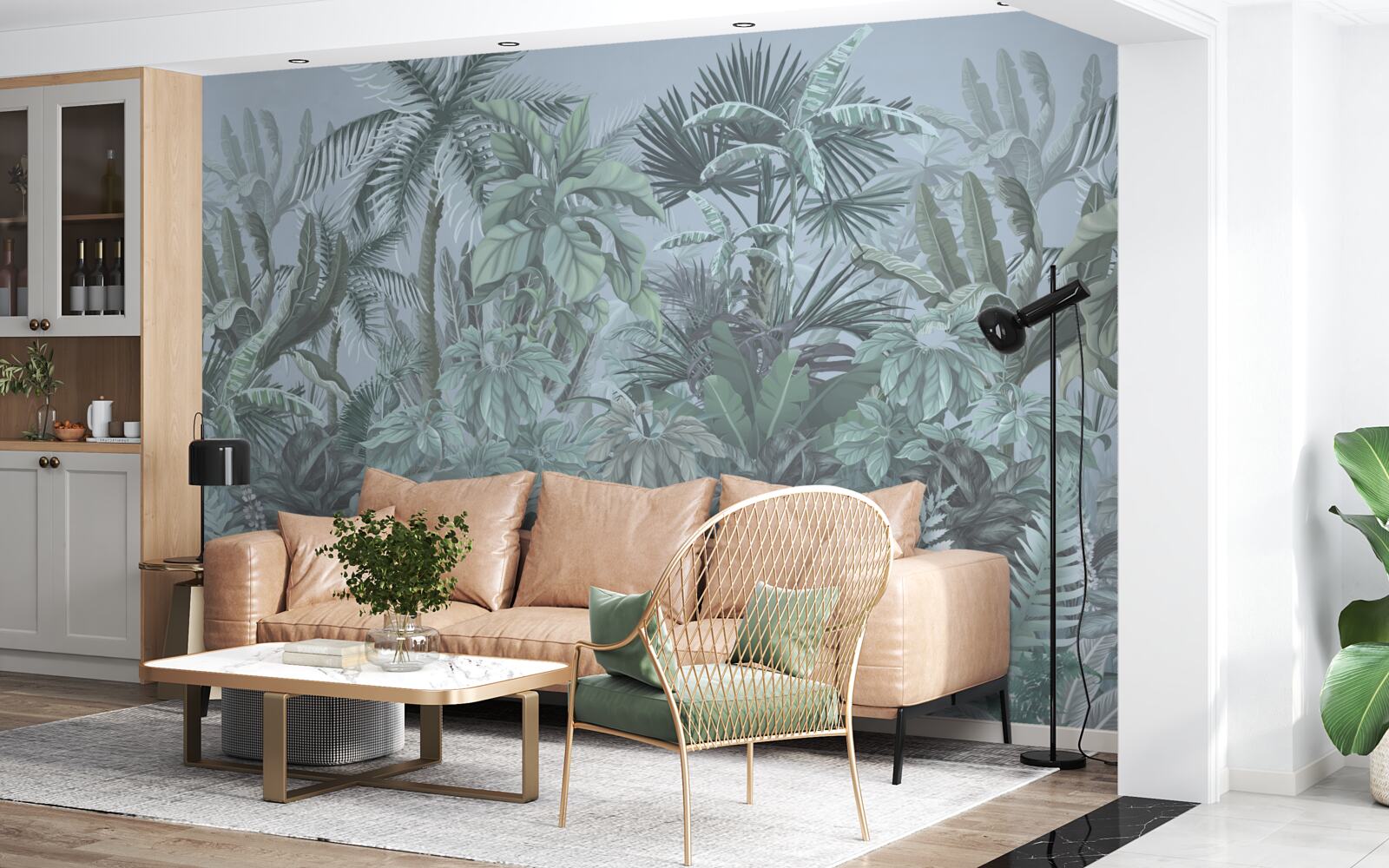 Papier peint l'obscurité dans la jungle