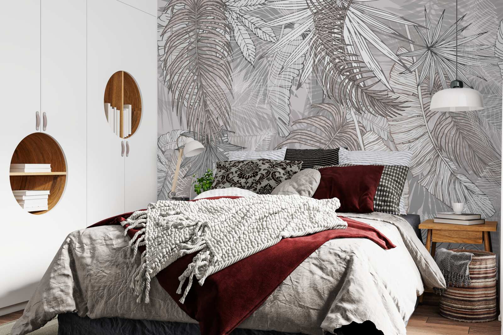 Papier peint une jungle pleine de végétation