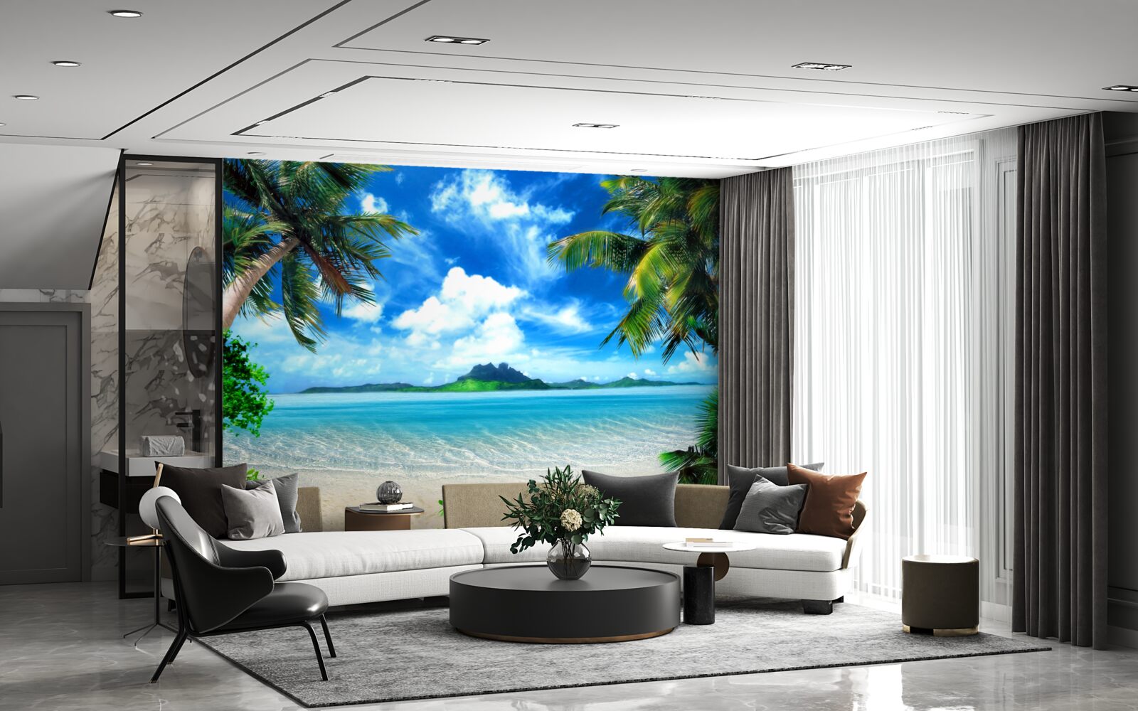 Papier peint Le paradis sous les tropiques