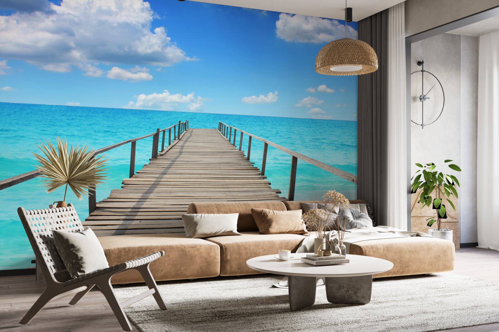 Papier peint tomber dans une mer sans limites