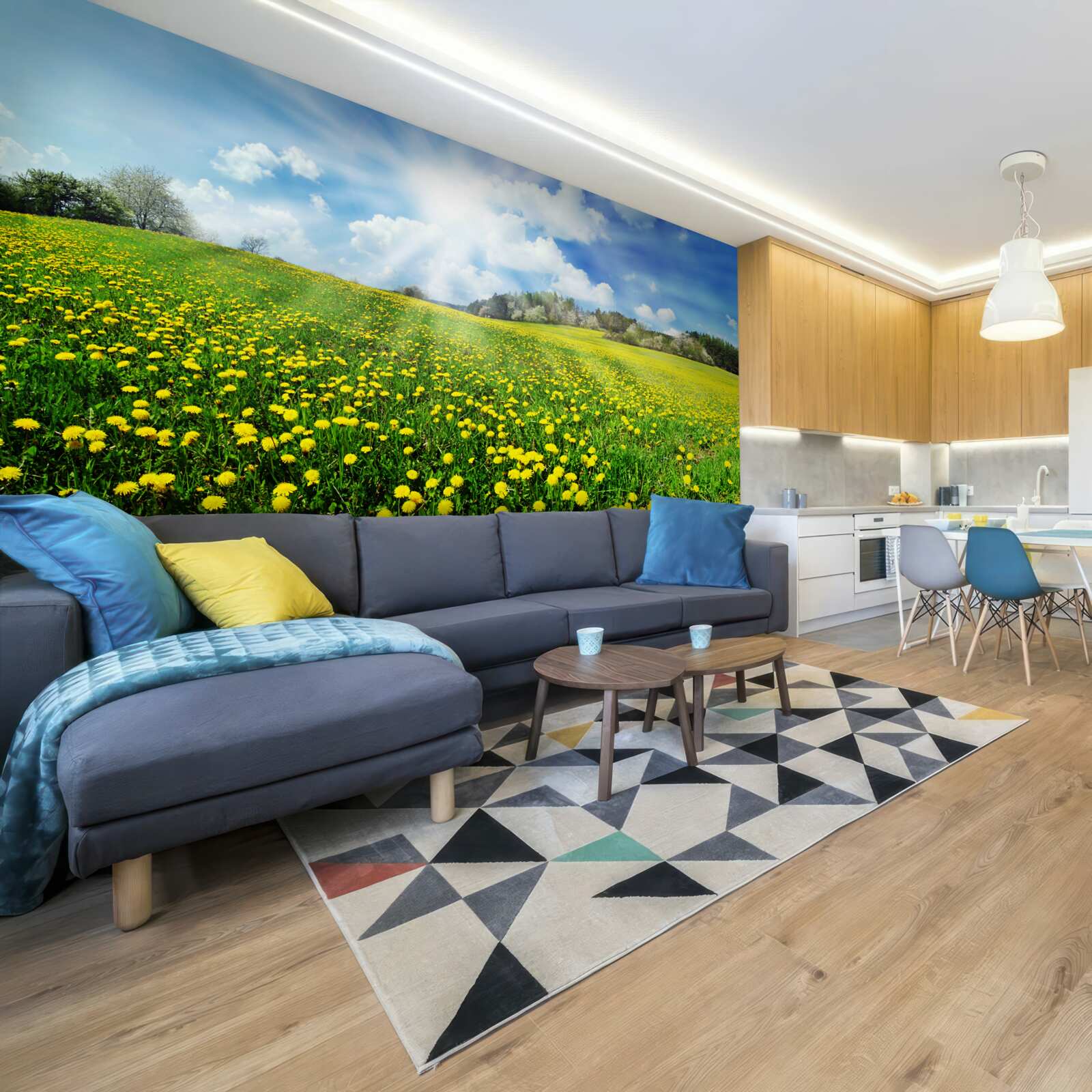 Papier peint espace pissenlit