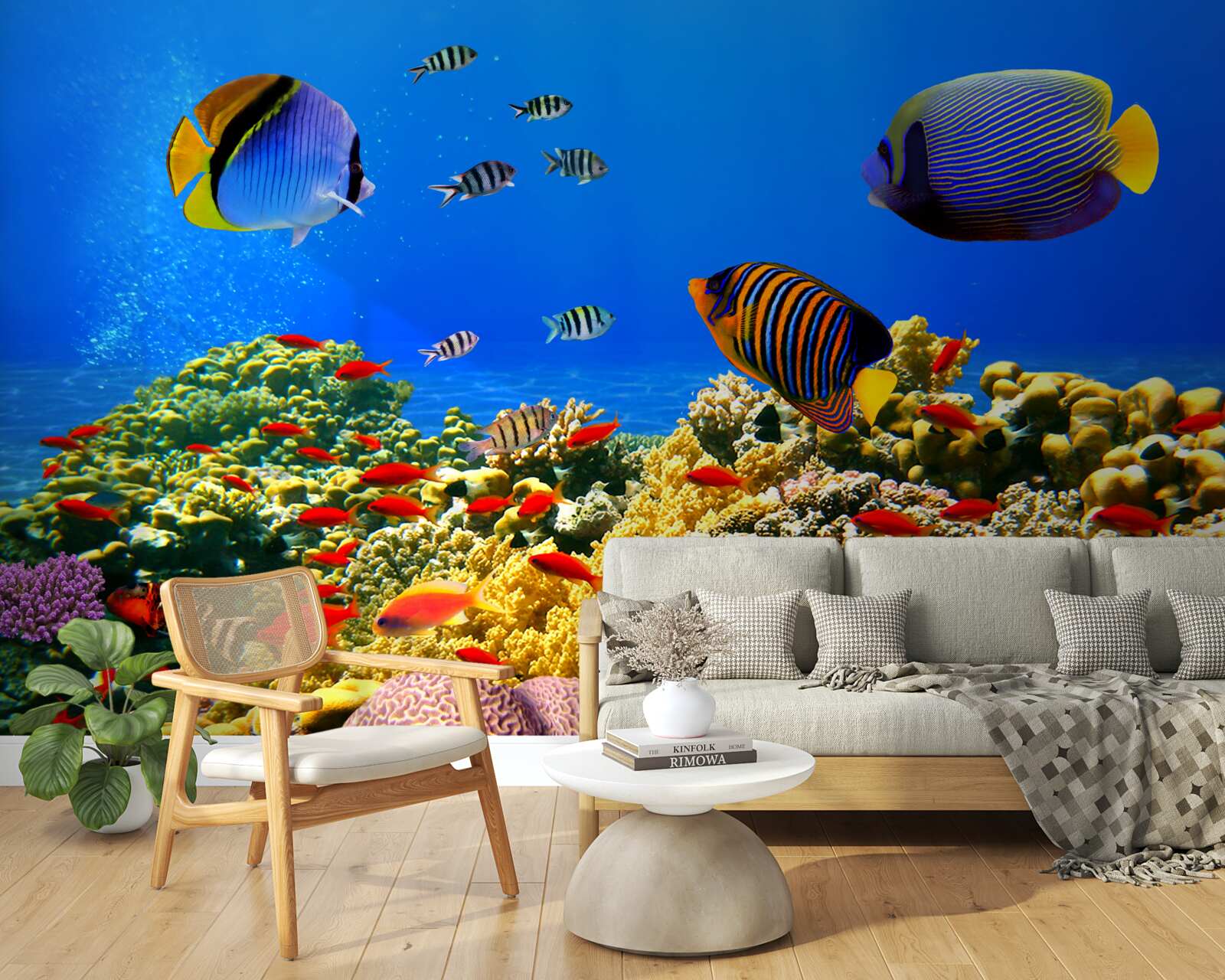 Papier peint les profondeurs inachevées de l'océan et de ses habitants