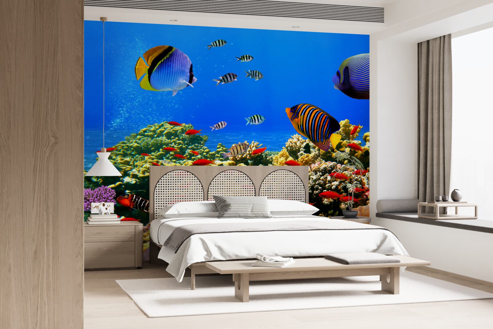 Papier peint les profondeurs inachevées de l'océan et de ses habitants