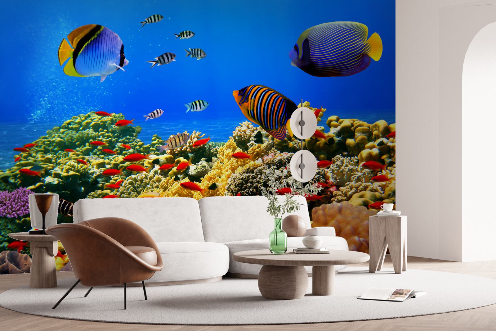 Papier peint les profondeurs inachevées de l'océan et de ses habitants