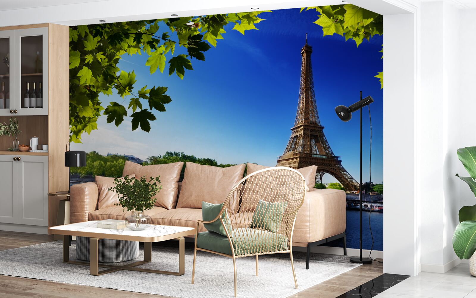 Papier peint paris au printemps