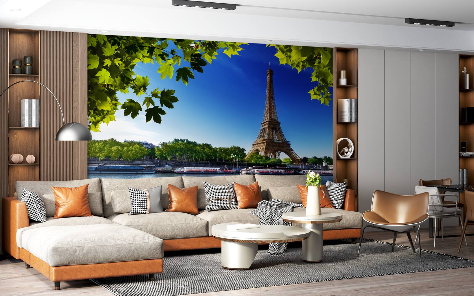 Papier peint paris au printemps